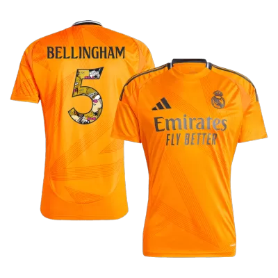 Real Madrid BELLINGHAM #5 Away Jersey  - Bear Champ Font - gojersey