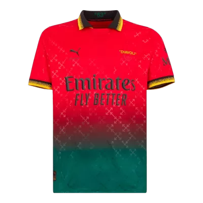 AC Milan Fourth Away Goalkeeper Soccer Jersey - Red - gojersey
