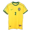 Brazil CAFU #2 Home Soccer Jersey Retro 1998 - gojersey