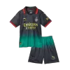 Kid's AC Milan Fourth Away Soccer Jersey Kit(Jersey+Shorts) Green&Black - gojersey