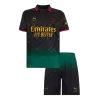 Kid's AC Milan Fourth Away Soccer Jersey Kit(Jersey+Shorts) Green&Black - gojersey