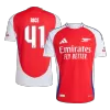 Arsenal RICE #41 Home Soccer Jersey Authentic - UCL Edition - gojersey
