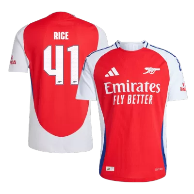 Arsenal RICE #41 Home Soccer Jersey Authentic - UCL Edition - gojersey