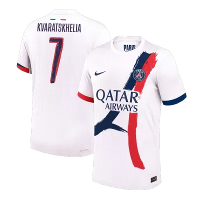 PSG KVARATSKHELIA #7 Away Soccer Jersey Authentic - UCL Edition - gojersey