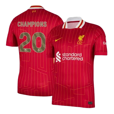 Liverpool CHAMPIONS #20 Home Soccer Jersey - gojersey