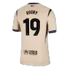 ROONY #19 Authentic Barcelona Away Soccer Jersey 2025/26 Yellow - UCL - gojersey