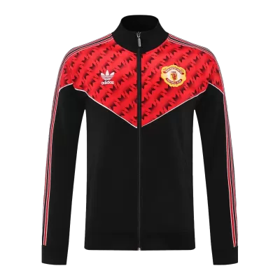 25/26 Manchester United Training Jacket Red&Black - gojersey