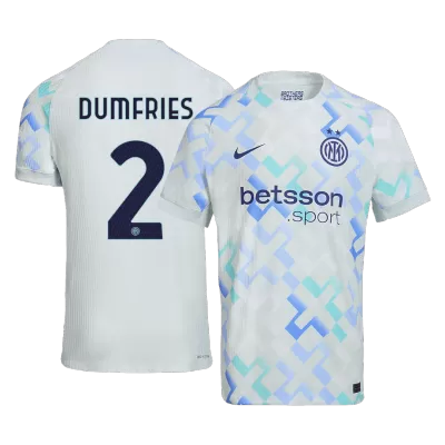 DUMFRIES #2 Authentic Inter Milan Away Soccer Jersey 2025/26 Blue - gojersey