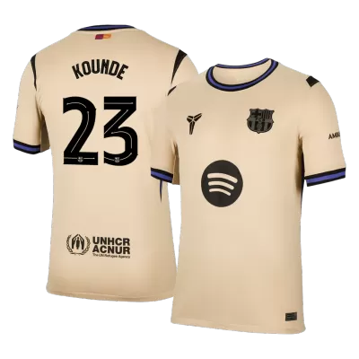 Barcelona KOUNDE #23 Away Soccer Jersey 2025/26 - UCL Edition - gojersey