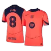 PEDRI #8 Authentic Barcelona Third Away Soccer Jersey 25/26 Orange- UCL - gojersey