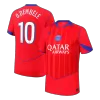 25/26 O.DEMBÉLÉ #10 Authentic PSG Third Away Soccer Jersey Red - gojersey