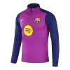Kid's Barcelona Zipper Sweatshirt Kit(Top+Pants) 25/26 Purple - gojersey