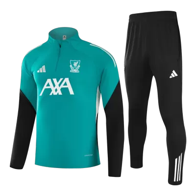 Kid's Liverpool Zipper Sweatshirt Kit(Top+Pants) 25/26 Green - gojersey