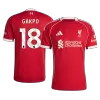 2025/26 Liverpool GAKPO #18 Home Soccer Jersey - gojersey