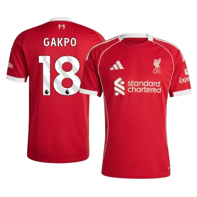 2025/26 Liverpool GAKPO #18 Home Soccer Jersey - gojersey