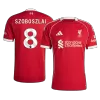 2025/26 Liverpool SZOBOSZLAI #8 Home Soccer Jersey - gojersey