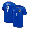 THURAM #9 France Euro Home Soccer Jersey Blue - gojersey