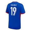 KALULU #19 France Euro Home Soccer Jersey Blue - gojersey