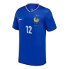 KOLO MUANI#12 France Euro Home Soccer Jersey Blue - gojersey