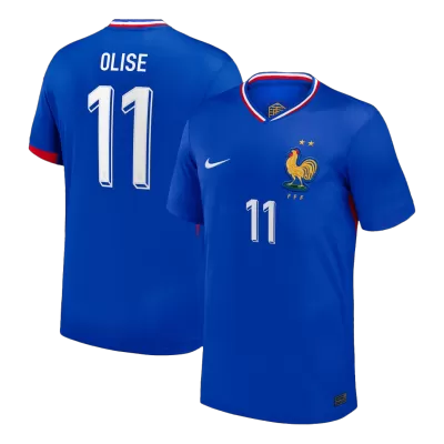 OLISE #11 France Euro Home Soccer Jersey Blue - gojersey