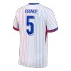 KOUNDE #5 France Euro Away Soccer Jersey White - gojersey