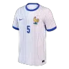 KOUNDE #5 France Euro Away Soccer Jersey White - gojersey