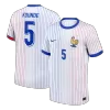 KOUNDE #5 France Euro Away Soccer Jersey White - gojersey