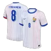 TCHOUAMENI #8 France Euro Away Soccer Jersey White - gojersey