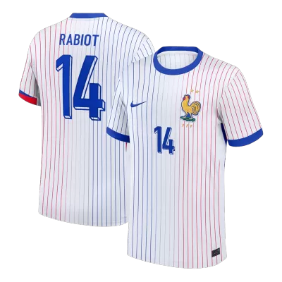 RABIOT #14 France Euro Away Soccer Jersey White - gojersey