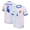 UPAMECANO #4 France Euro Away Soccer Jersey White - gojersey