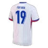 FOFANA #19 France Euro Away Soccer Jersey White - gojersey
