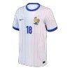 NKUNKU #18 France Euro Away Soccer Jersey White - gojersey