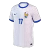 SALIBA #17 France Euro Away Soccer Jersey White - gojersey