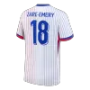 ZAIRE-EMERY #18 France Euro Away Soccer Jersey White - gojersey