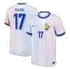 SALIBA #17 France Euro Away Soccer Jersey White - gojersey