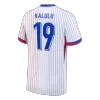 KALULU #19 France Euro Away Soccer Jersey White - gojersey