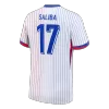 SALIBA #17 France Euro Away Soccer Jersey White - gojersey
