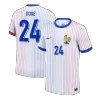 DOUE #24 France Euro Away Soccer Jersey White - gojersey
