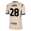 ROONY #28 Authentic Barcelona Away Soccer Jersey 2025/26 Yellow- UCL - gojersey