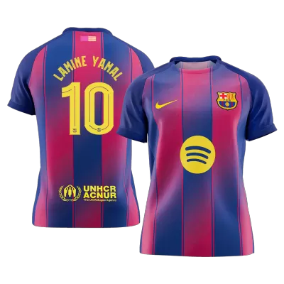 Barcelona LAMINE YAMAL #10 Home Soccer Jersey 2025/26 - UCL Edition - gojersey