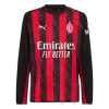 AC Milan Long Sleeve Home Soccer Jersey 2025/26 - gojersey