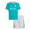 25/26  Kid's Liverpool Third Kit(Jersey+Shorts) Green - gojersey