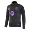 Kid's Barcelona Zipper Sweatshirt Kit(Top+Pants) 25/26 Black - gojersey