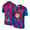 Player Version Barcelona Fourth Soccer Jersey 25/26 Red&Blue - gojersey