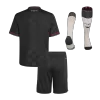 Kid's Bayern Munich Third Away Soccer Jersey Kit(Jersey+Shorts+Socks) 25/26 Black - gojersey