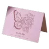 Custom Butterfly Lovely Day Anniversary Card Pink - gojersey