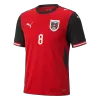 ALABA#8 Austria Home Soccer Jersey World Cup 2026 Red - gojersey