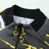 Kid's Real Madrid x MARVEL Zipper Sweatshirt Kit(Top+Pants) 25/26 Black - gojersey