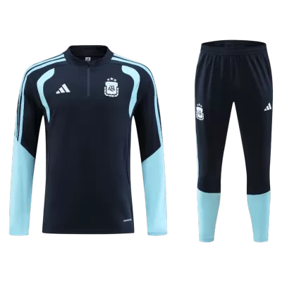 Kid's Argentina Zipper Sweatshirt Kit(Top+Pants) 2026 Navy - gojersey