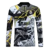 Kid's Real Madrid x MARVEL Zipper Sweatshirt Kit(Top+Pants) 25/26 Black - gojersey